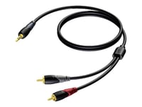 Procab Classic Series Cla711 - Lydkabel - Mini-Phone Stereo 3.5 Mm Hann Til Rca X 2 Hann - 1.5 M