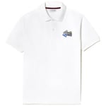 T-shirt Lacoste  POLO  L.12.12 BLANC EN PETIT PIQUÉ DE COTON AVEC BADG