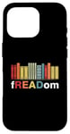 Coque pour iPhone 16 Pro FreeDom Vintage Retro I read Banned Books Freedom Reader