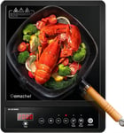 "Portable Single Induction Hob with 10 Temperature Settings and Power Levels"