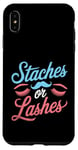 Coque pour iPhone XS Max Staches Or Lashes Genre Reveal Future Parent Dad Mom