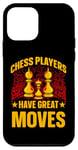 Coque pour iPhone 12 mini Les joueurs d'échecs ont de grands mouvements King Queen Checkmate Fun