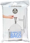 Brabantia Liners, Size H, 50-60 L - 10 Bags