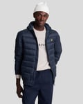 Lyle & Scott Nylon Mens Wadded Jacket - Dark Navy material_polyester - Size Large