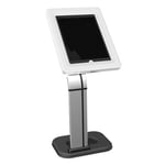 BRATECK Universal iPad/Galaxy, anti-theft table stand. VESA: 75x75, Rotation: 0~+90. Fits iPad 1/2/3/4/Air, most 9.7&apos;&apos;~ 10.1&apos;&apos; Galaxy and other tablets.