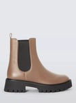 Michael Kors Asher Leather Chelsea Boots, Brown