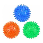 Paquet de 3 balles grinçantes pour chien, balles à mâcher pour chien, jouets de piscine flottants, jouets à lancer pour chiot, jouets à mâcher