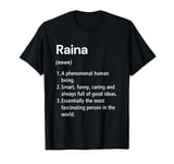 Raina Name Definition Funny Dictionary T-Shirt