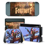 Kit De Autocollants Skin Decal Pour Nintendo Ns Switch Fortnite Console De Jeux Fortnite, T1tn-Switch-5212