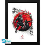 Abysse ASSASSIN'S CREED - Inramad tavla Skuggor Yasuke & Naoe (30x40) x2