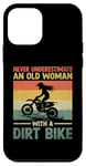 iPhone 12 mini Never Underestimate An Old Woman With Dirt Bike Motocross Case