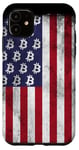 iPhone 11 BTC Bitcoin American Flag distressed Crypto Revolution Case