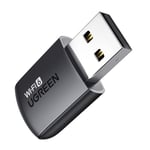 UGREEN Clé WiFi 6 AX900 Adaptateur USB sans Fil Entrée de Gamme Double Bande 5GHz 2.4GHz Soft AP Mode MU MIMO Cryptage WPA2 PSK Dongle Réseau Pilote Intégré Compatible avec Windows 11 10