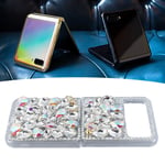 New Flip Smart Phone Glitter Case With Chain PC Anti Fall Easy To Install Flip P