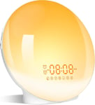 ARTINABS Sunrise Alarm Clocks, Wake up Light with Sunrise/Sunset Simulation Dual