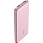 Belkin BoostUp Charge 10K 3 Port Power Bank with Cable (Pink)