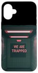 Coque pour iPhone 16 Plus Costume amusant « We are Trapped Speech »