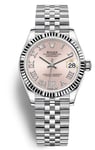 Rolex 278274-0024 Datejust 31 Pinkki/Teräs Ø31 mm