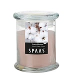 Spaas Bougie parfumée en Bocal de ménage, ± 60 Heures - Cotton Blossom