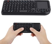 Clavier Touchpad Sans Fil 2,4 Ghz,Clavier Ultra-Fin Retro-Eclaire Usb Ultra-Mince Rechargeable Pour Htpc,Ps3 / Ps4,360 Et One