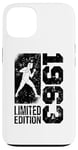 Coque pour iPhone 13 Escrimeur Anniversaire né en 1963 sport d'escrime Escrime