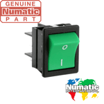 Green Power Turn On/Off Button Switch for Numatic Henry Hoover Vacuum Cleaner