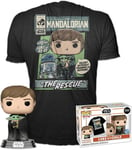 Funko Pop & T-Shirt Luke Skywalker & Grogu Size T-Shirt Adult Small New