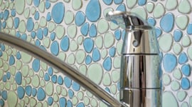 mosaik ws pebble stone mix lightblue/l-green gloss