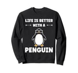 Little Penguins animal cute life is better with a Penguin Sweatshirt