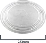 272mm Turntable Glass Plate Microwave Oven Circular Flat Profile Dish Universal