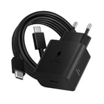 Samsung Chargeur Secteur USB-C 45W Power Delivery + Câble USB-C Officiel Noir