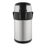 Pioneer Flasks Catering Coffee Tea Urn Pump Drinks Large Conference Flask Hot Water Dispenser, Stainless Steel, 2.2 litres, Grey, (SS22R)