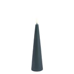 Uyuni - LED cone candle - Pine green, smooth -  5,8x21,5 cm  (UL-CO-PG06021)