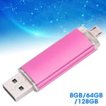 2 In 1 USB Flash Drive OTG U Disk High Capacity External Data Storage Memory GHB