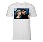 T-Shirt Homme Col Rond John Travolta Et Olivia Newton Grease Photo De Stars Célébrités Original 5