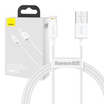 Baseus Superior Series Lightning Kabel 1m Hvit