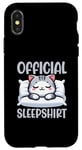 Coque pour iPhone X/XS Chemise de nuit officielle American Shorthair Funny Cat Lover