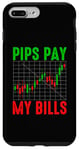 Coque pour iPhone 7 Plus/8 Plus Funny Trading Trader Humour Pips Pay My Bills