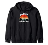 Retro Gilbert Arizona Apparel Souvenirs Designs Zip Hoodie