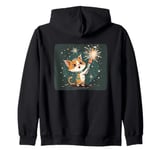 New Year’s Eve Fun with this Happy Cat Costume Zip Hoodie