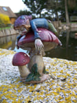 97131.2   FIGURINE  TROLL DORMEUR  PIXIE ELFE PIXIES  FARFADET FEE