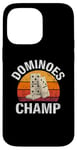 iPhone 14 Pro Max Dominoes Funny Board Game Lover Lucky Domino Player Vintage Case