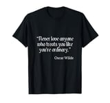 Oscar Wilde Shirt Love Advice Quote T-Shirt