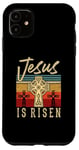 Coque pour iPhone 11 Ancienne croix chrétienne de la foi ressuscitée de Jésus