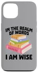 Coque pour iPhone 13 Lecteur de livres pour enfants, bibliothèque, livres