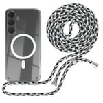 Easy Case for Samsung Galaxy S24 Plus Phone Chain MagSafe Case Chain Strap Cover