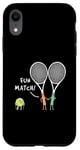 Coque pour iPhone XR Raquette de sport Fun Match Backhand Raquette de tennis