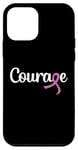 Coque pour iPhone 12 mini Cancer du testicule - Courage avec noeud ruban mauve