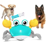 Crawling Crab Hundleksaker,rymning Krabba Hund Kattleksak Med Obstacle Avoidance Sensor,interaktiva Hundleksaker Med Musik Ljud & Ljus För Hundar Katter Husdjur,chr blue