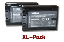 vhbw set de 2 batteries 600mAh pour caméscope Sony Handycam HDR-PJ320VE, HDR-PJ420VE, HDR-PJ650VE, HDR-PJ780VE